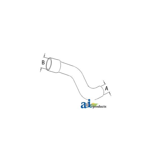 Radiator Hose, Upper 13.5" x2" x2"